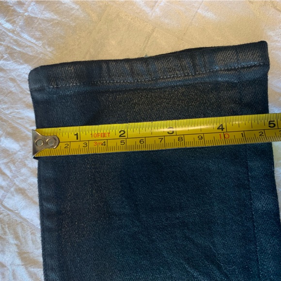 C Of H Los Angeles Womens Black Shiny Jeans Skinny Size 27 - Picture 7 of 12